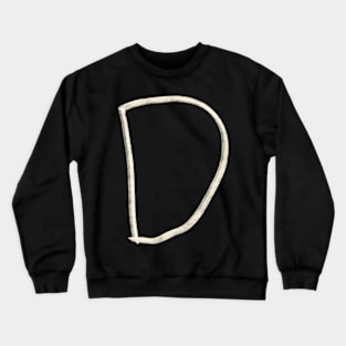 Hand Drawn Letter D Crewneck Sweatshirt